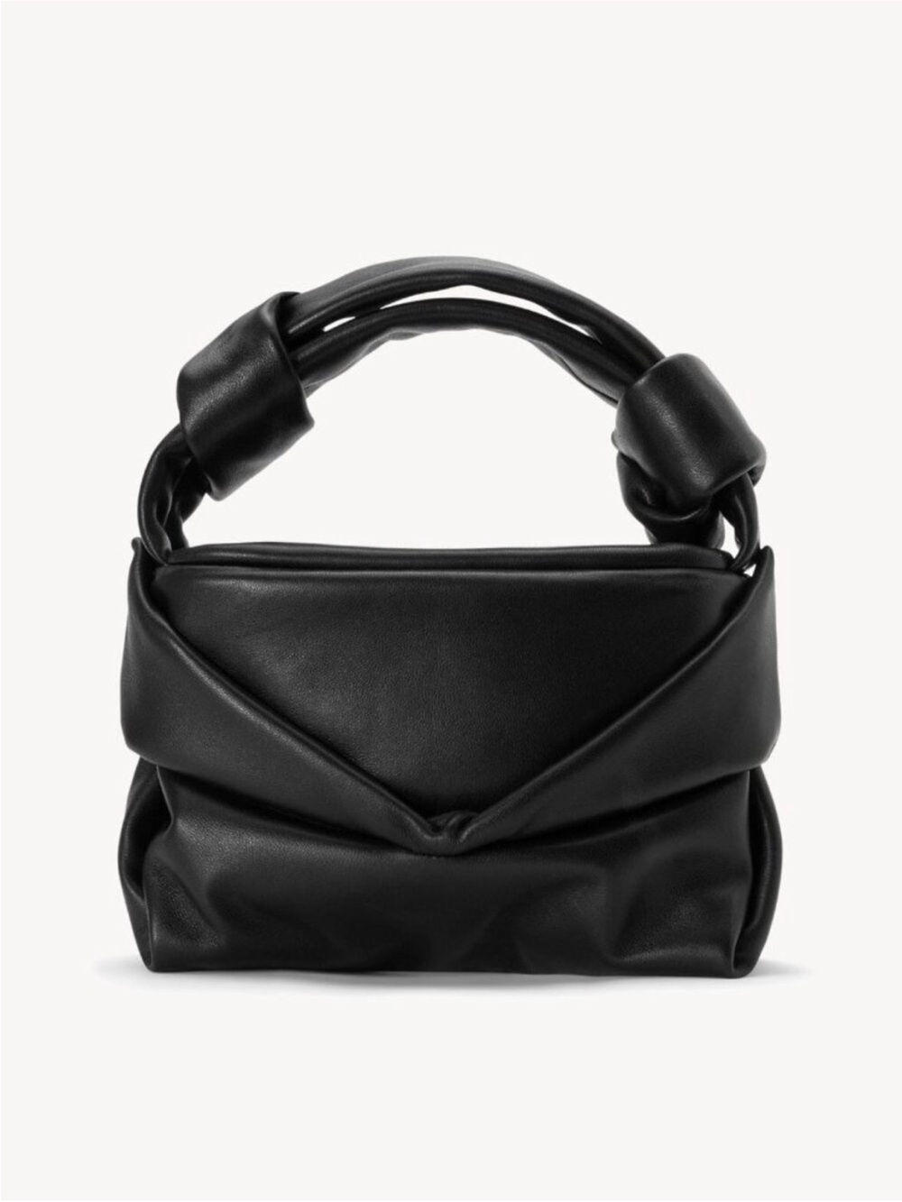 STAUD Black Knot-Detail Shoulder Bag